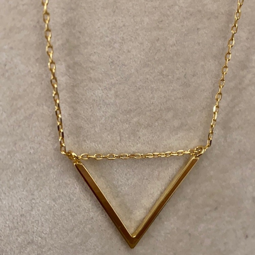 Geometric Triangle Necklace